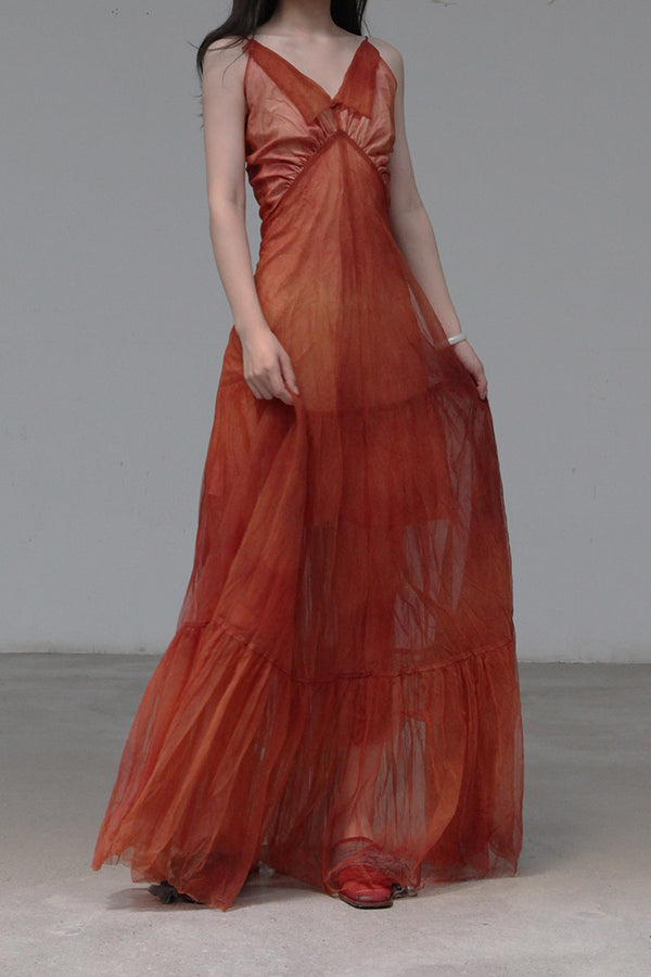 MUTEDANCE Double-layer gauze dress MD21SS49